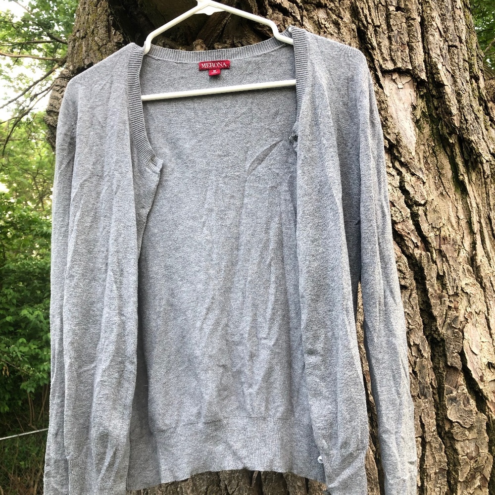 (DISCONTINUED) Merona gray cardigan sweater